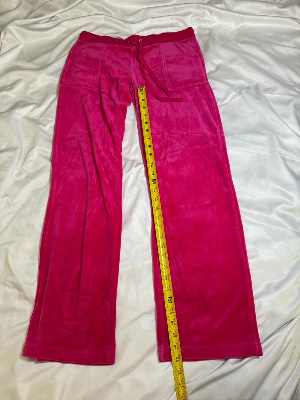 Ambiance Apparel Pink Velour Drawstring Lounge Pants, Large